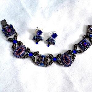 ✨🎨 Wearable Art Alert! Signed Ayala Bar Bracelet & Earrings Set 🎨✨